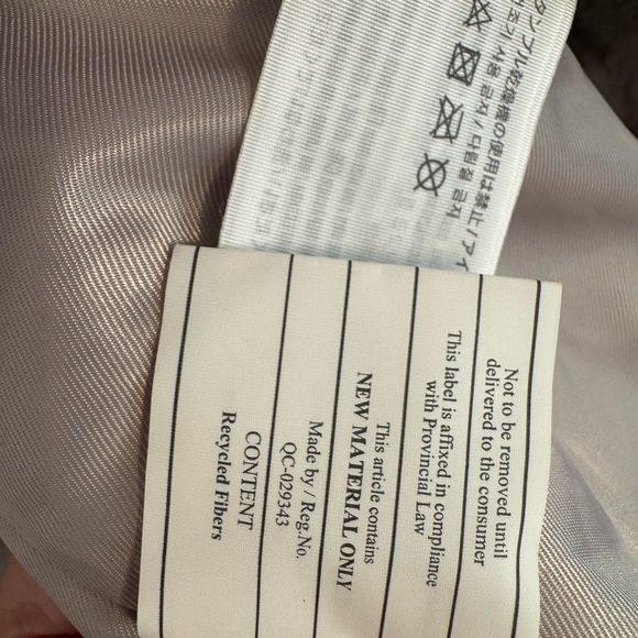 Abercrombie & Fitch Faux Fur Jacket - Soft Gray/Tan Women’s Size L - Picture 11 of 11